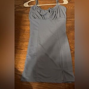 Cute blue, little above knee length